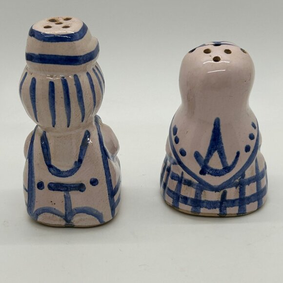 Vintage Hand-Painted Ceramic Salt & Pepper Shakers Boy & Girl - Picture 6 of 10